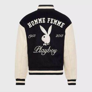 PLAYBOY×HOMME+FEMME COLLAB VARSITY JACKET XS NWT